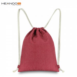 [Hot Item] Strong Sport Cinch Pack Rope String Backpack Linen Gym Sack Drawstring Bag