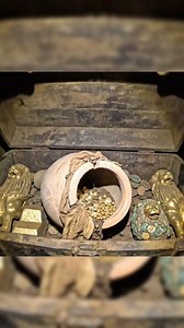 2.4M views · 162K reactions | We find an old dirty chaber containing old civilization golden statue and some golden jewellery 滋 滋 | Treasure Forest | Facebook