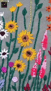 Amazing Floral Hand Embroidery Design | Art of Handicraft