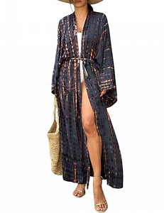 Bsubseach Women Long Beach Swimsuit Cover Ups Sexy Bikini Beach Kimono Cardigan - Walmart.ca