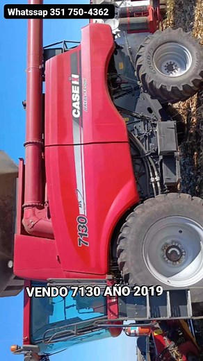 VENDO!! Cosechadora CASE IH AF7130, 4x2, Rodado Dual, Piloto Automático, Año 2019, cabezal Draper CNH 40 Pies, 6900 hs de motor, 4536 hs de Trabajo. Toda cementada y muy buen estado Zona Córdoba Capital Financiación Whatssap 351 750-4362 bit.ly/herramientas-de-campo | Maria Peralta