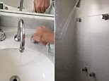 Bizarre shower problem in Rio bathroom captured on camera