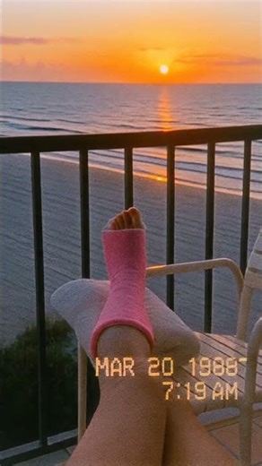 Spring Break 1988 18 #badluck #foot #ankleinjury #brokenankle