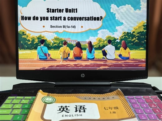 七上Starter Unit1 Hello第三课时，末尾Friend"朋友"藏头诗，七上全册原创版权课件已出哦#新教材课件 #英语课件 #英语教学