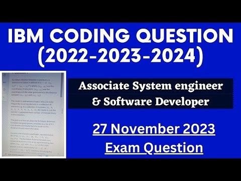 IBM Coding Question 2023 | IBM Test question of 27 NOV | ibm coding round questions