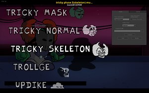 tricky phase 5(skeleton) multiplayer Mod for Friday Night Funkin' | FNF Mods