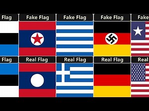 Fake Flags vs Real Flags From Every Countries | Flags Comparison