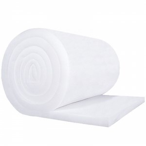 [Hot Item] EU2 Durable 10mm Thickness Polyester Synthetic Fiber Cotton Roll 20 Micron Non Woven Polyester Filter Media