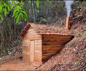 11K views · 249 reactions | Build a warm shelter in the Wild Forest | Jungle Survival Camping | Facebook