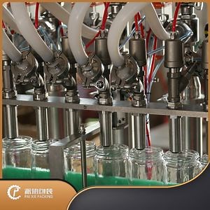 [Hot Item] Automatic Servo Piston Glass Bottle Jar Jam Hot Chili Sauce Honey Tomato Ketchup Sauce Paste Bottling Filler Filling Machine