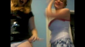 Two Girl Friends Playing Together