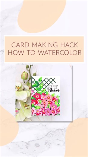 1.3K views · 31 reactions | Card Making Hack: How to Watercolor & Die...