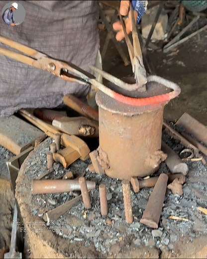 Axe Making / How to turn rebar into an axe #BLACKSMITH #amzingkkdaily #kk | METAL WORKS