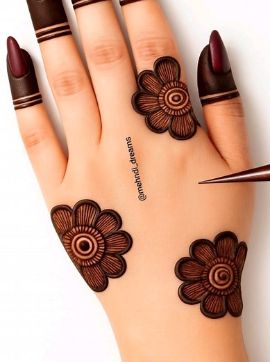 Simple Arabic Mehndi Design Trick