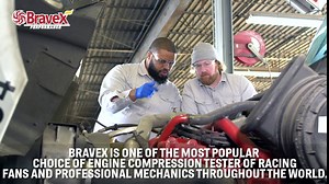 Compression Tester, 8PCS Small Engine Compression Tester, Automotive Cylinder Test Pressure Gauge Tool Set with 4 Brass Adapters and Rigid Hoses, Compression Test Kit for Petrol Gas Engine