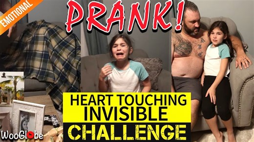 Young girl's over-the-top reaction to the invisible kid prank is beyond funny!