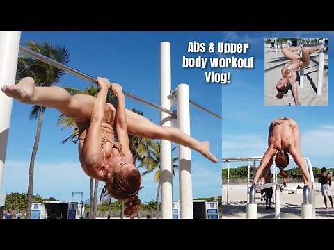 Beach Workout Routine | Muscle Beach Miami Vlog!