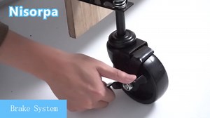 Nisorpa Spring Loaded Gate Wheel 4.3 inch Gate Wheel, 330LBS Gate Caster Fence Gate Kit for PVC Vinyl Metal Tub Gate, Vinyl Fence Gate Wheel with Break, Left and Right Gate Wheel for Farm Fence