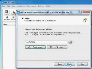 How to create a CHM helpfile with FAR HTML