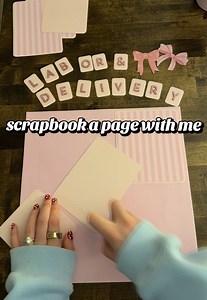 Scrapbook a Page With Me: Baby Girl Shower Gift