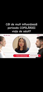 6.4K views · 158 reactions | Cât de mult influențează perioada COPILĂRIEI viața de adult? | Ana Maria Ducuță | Facebook