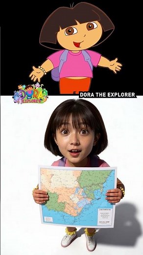 DORA THE EXPLORER IN REAL LIFE 😲 CARTOON TO REALITY