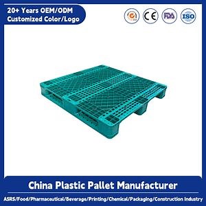 [Hot Item] Heavy Duty Racking Systems Single Side Floor Industrial Durable Rackable Warehouse Storage Plastic Pallet with Steel Reinforcement