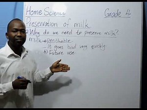 Grade 4 - Home Science( Milk Preservation )
