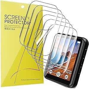Lamshaw Compatible for JOLIKE M5 Screen Protector, [6 Pack] Full Coverage TPU Clear Film Compatible for JOLIKE M5 MP3 Player (6 pack)