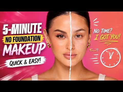 5-Minute Quick & Easy No Foundation Everyday Makeup l Christen Dominique