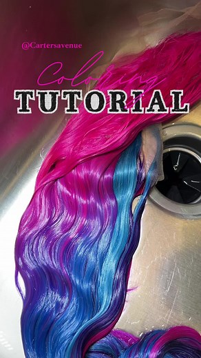 Coloring a 613 frontal wig with Kiss Temptation hair dye atomic pink, cyan, purple passion. Hair: @noellahairamazon 😍 Link In Bio💕 #wiginstall #hairtutorial #hairstyle #hairstylist #shreveporthairstylist #frontalwig #frontalwiginstall #watercolorwig #edges #edgestutorial #amazonwig #coloringtutorial #pinkhair #colorfulwig #coloredwig #hairdye #kisshairdye