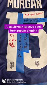 A few Alex Morgan highlights of jerseys customers sent in. | Powers Sports Memorabilia | Facebook