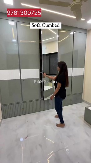 2.4K views | Modular Sofa Bed and Wardrobe Ideas #modular #interior #furniture #sofabed #goldendecor #sofabeddesign #sofacumbed #wardrobe #modularfurniture #woodworking #reels #homesweethome #Furnituresea | Furniture Sea | Facebook