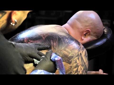 Full back tattoo 12 hours fastforward