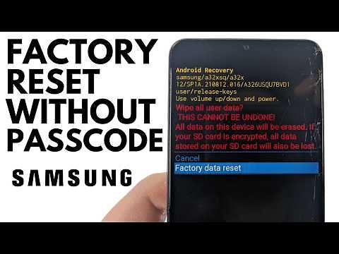 How to Factory Reset Samsung Phone without Password - Reset Samsung when Locked