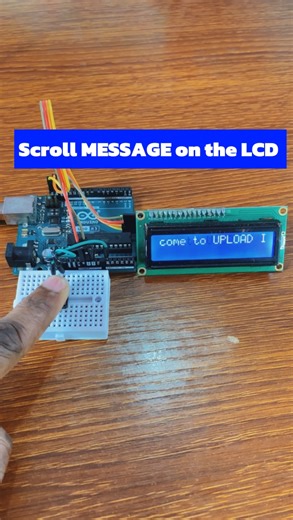 2.9K views · 20 reactions | Scrolling characters on the LCD Display using Arduino #arduino #engineering #electronics #arduinoproject #electricalengineer #arduinobeginner #programming #uploadideaswithitamar | Upload Ideas with Itamar | Facebook