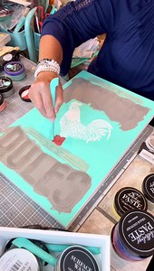 Cock-a-doodle doo!! Comment Rooster  if you want the supply list. Do you love these subdued colors or prefer a brighter rooster? | Made Bayou | Facebook