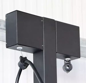 [Hot Item] Spring Loaded Tether Supports and Suspends Your Charging Cable While Easily Retracting to Keep It off The Ground. Works Perfectly with 20-25mm Diameter Cables