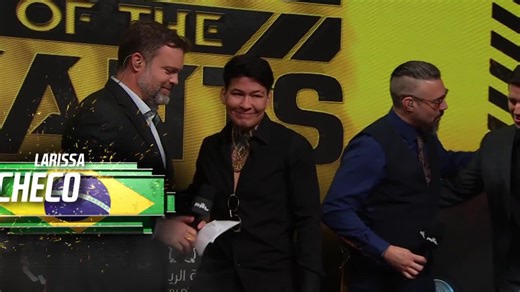 Larissa Pacheco is ready to take on a LEGEND! *Cris Cyborg was unable to attend today due to person matter #PFLSuperFights | #BraceForImpact | Riyadh, 🇸🇦 | Sat, Oct 19th | PFL MMA