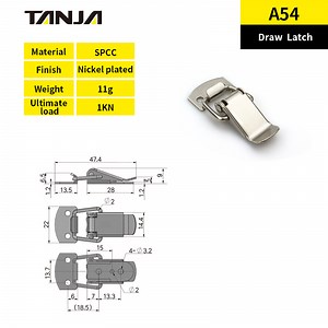 [Hot Item] A54 Steel or Stainless Steel Small Mini Draw Latch for Food Box Tool Box Toggle Clamp