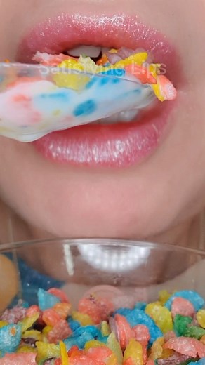 73K views · 295 reactions | ASMR Satisfying Eating Crunchy Fruity Pebbles Cereal 拏北 #asmr #crunchy #satisfyinglips | Satisfying Lips | Facebook
