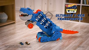 The Hot Wheels™ City Ultimate Hauler can gobble up and haul more than...