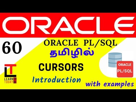 Cursors in PLSQL | Oracle PLSQL tutorial in TAMIL ‪@learncodetodaytamil‬