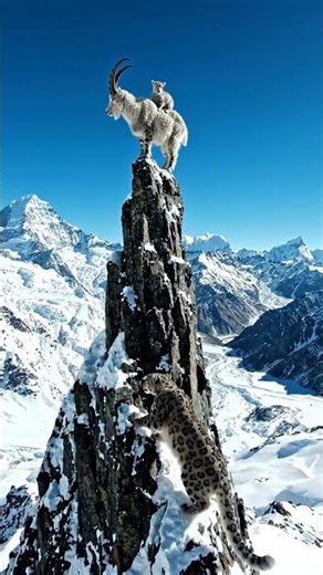 Breathtaking POV from the Goat on Top of the Mountain