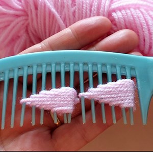 1.7K views · 61 reactions | Magnificent flower making with comb Knitting pattern | Serap ile elsanatlari | Facebook