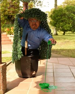 He disguised himself as a tree to test his children, but got this surprise instead | The Trendy