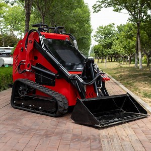 [Hot Item] Mini Stand on Skid Steer Track Loader 23HP Diesel Epaengine Walk Behind Skid Steer for Sale