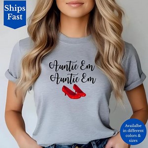 Ruby Slipper T-shirt, Auntie Em Shirt, Wizard of Oz Shirt, Heartfelt Shirt, There's No Place Like Home Top, Dorothy Shirt, Missing Home Tee - Etsy