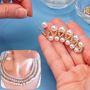 43K views · 3K reactions | Beautiful beaded necklace with pearls and seed beads - DIY jewelry easy! | Miarti - Creative ideas | Facebook