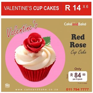 Spoil your Valentine with CakeandBakes Yummy moist cupcakes in 6 packs. Great deals starting from only R10 per cupcake. Purchase online www.cakeandbake.co.za get started under valentines category. We deliver see our rates on line. call 011 794 7777. email sales@cakeandbake.co.za based in the Honeydew shopping centre shop 19 on Blueberry Street Honeydew corner Beyers Naude. | Shop Red Dot | Facebook